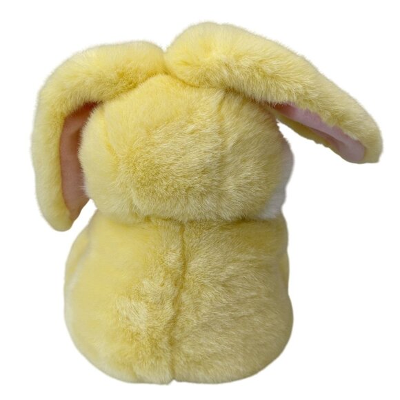 Chosun Intl Yellow Plush Bunny Rabbit Purple Flower 9" Easter Spring Ages 3+ - Picture 4 of 8